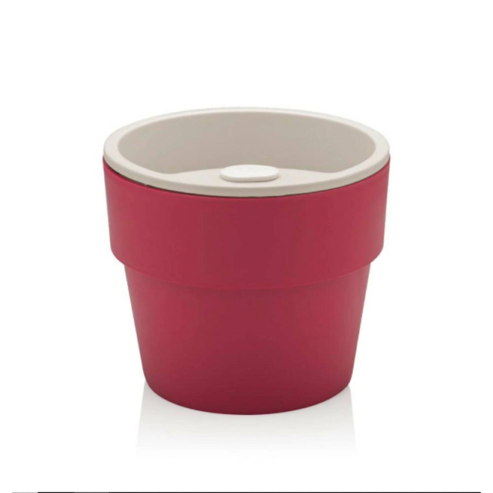 Pack 2 Maceteros Auto Riego Para Hierbas 1.6 Lts6#Burdeo