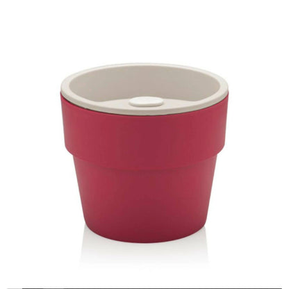 Pack 2 Maceteros Auto Riego Para Hierbas 1.6 Lts6#Burdeo