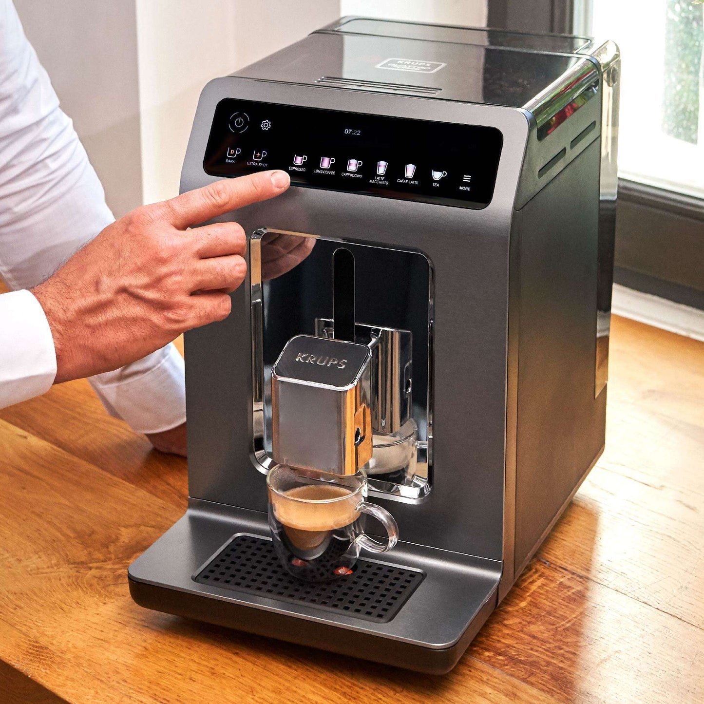 Cafetera Espresso Evidence Plus + Lechero3#Acero