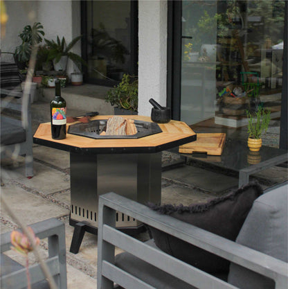 Brasero Sin Humo 4#Gris Plata