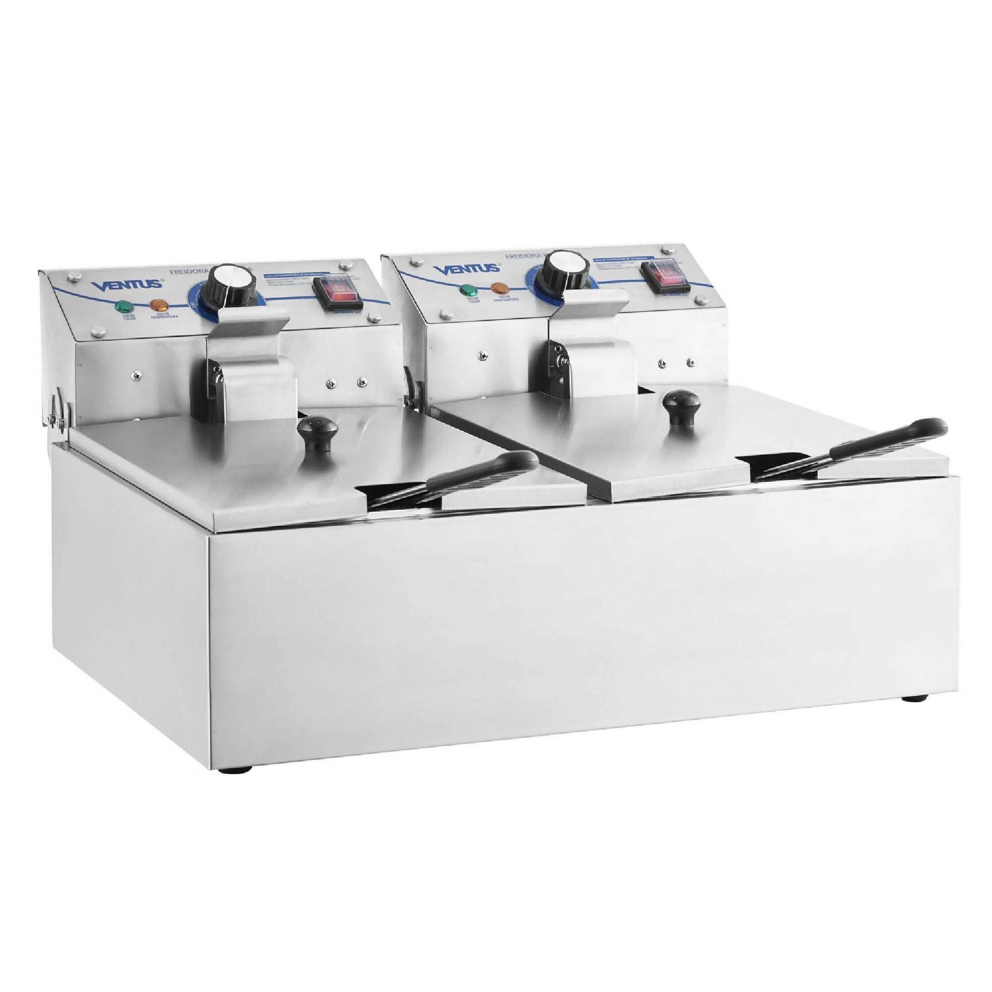 Freidora Sobremesa 6 Litros con 2 Depósitos VFS-0621#Gris