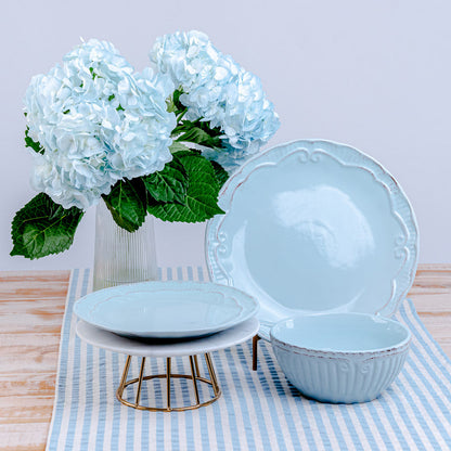 Plato Entrada Provenzal Vintage5#Celeste