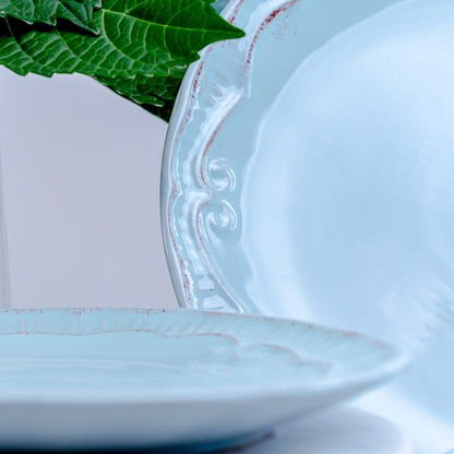 Plato Fondo Provenzal Vintage3#Celeste