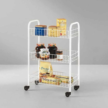 Organizador Cocina Metal Ruedas2#Blanco