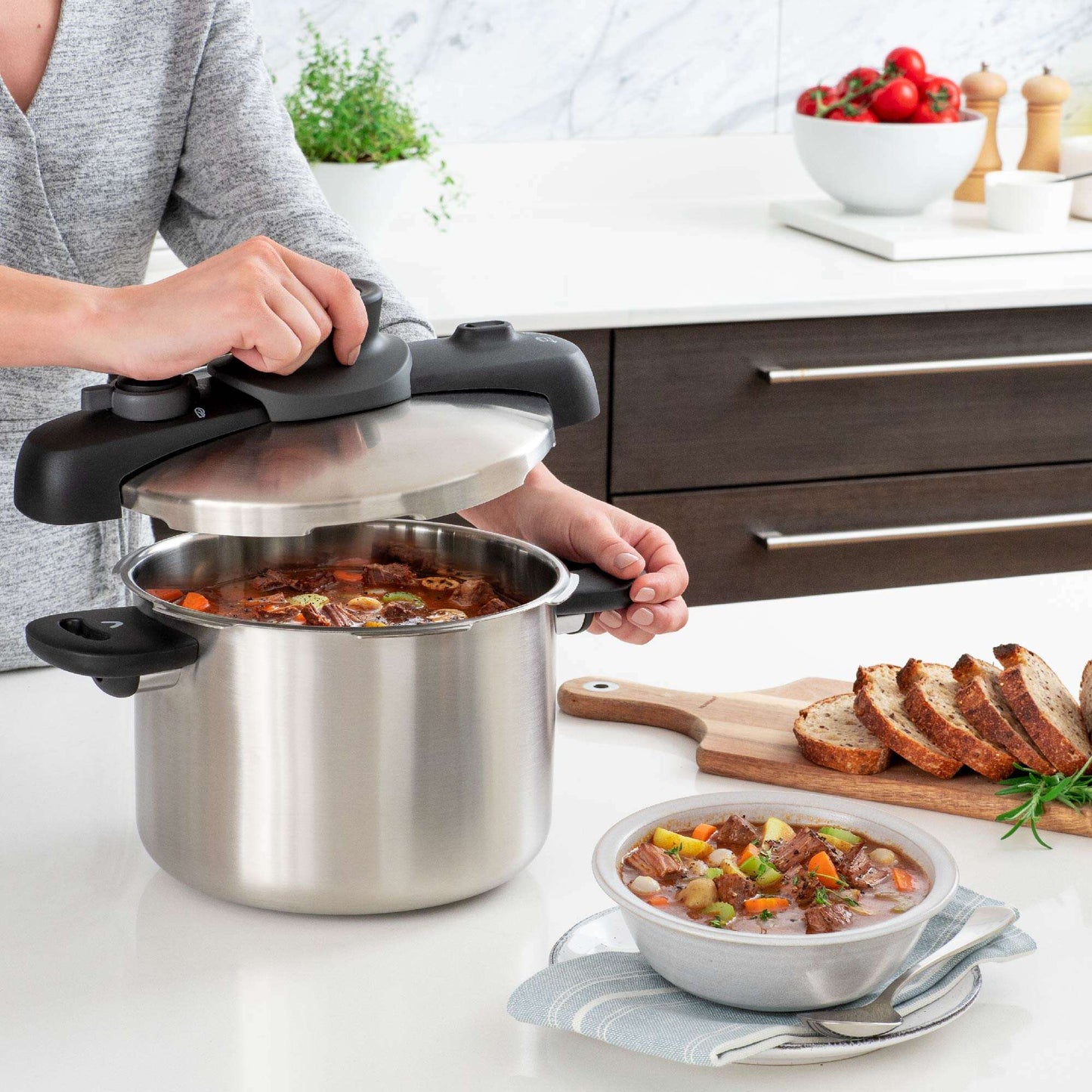 Olla a Presión Secure Compact 8 Lts3#Acero