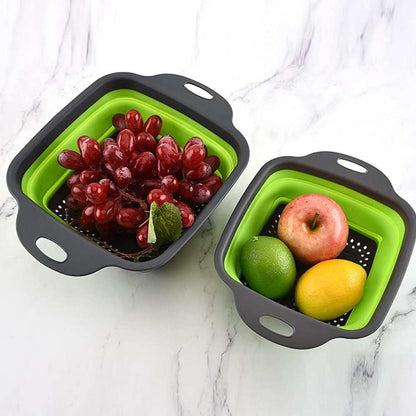 Pack 2 Coladores Escurridor Rectangular5#Verde