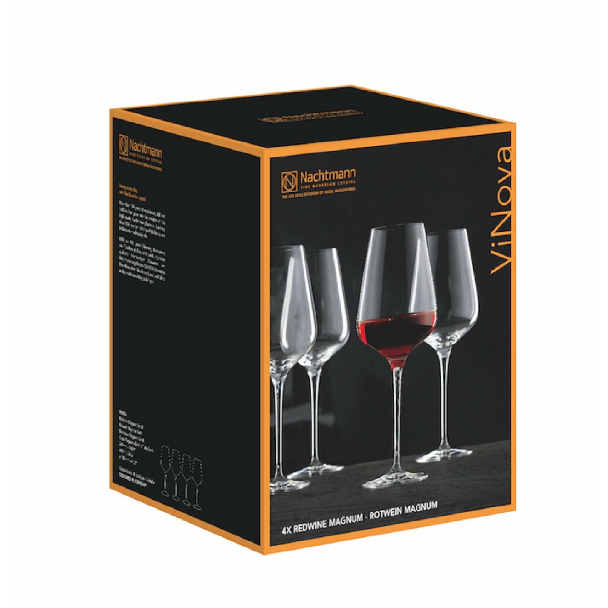 Set 4 Copas ViNova Bordeaux Magnum2#Sin Color