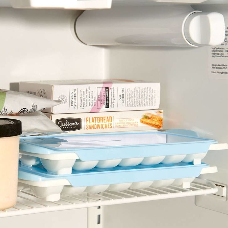 Set 2 Cubeteras Hielo Con Tapa3#Blanco