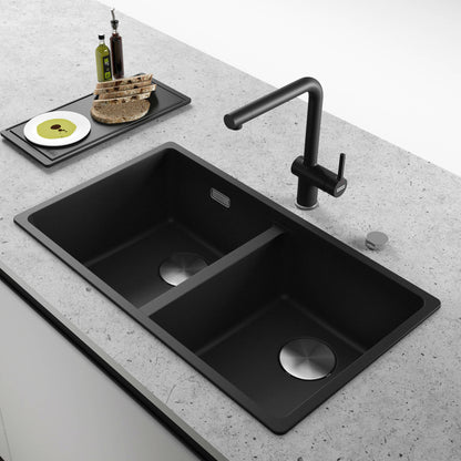 Lavaplatos Cuarzo Maris MRG 620-35-352#Negro