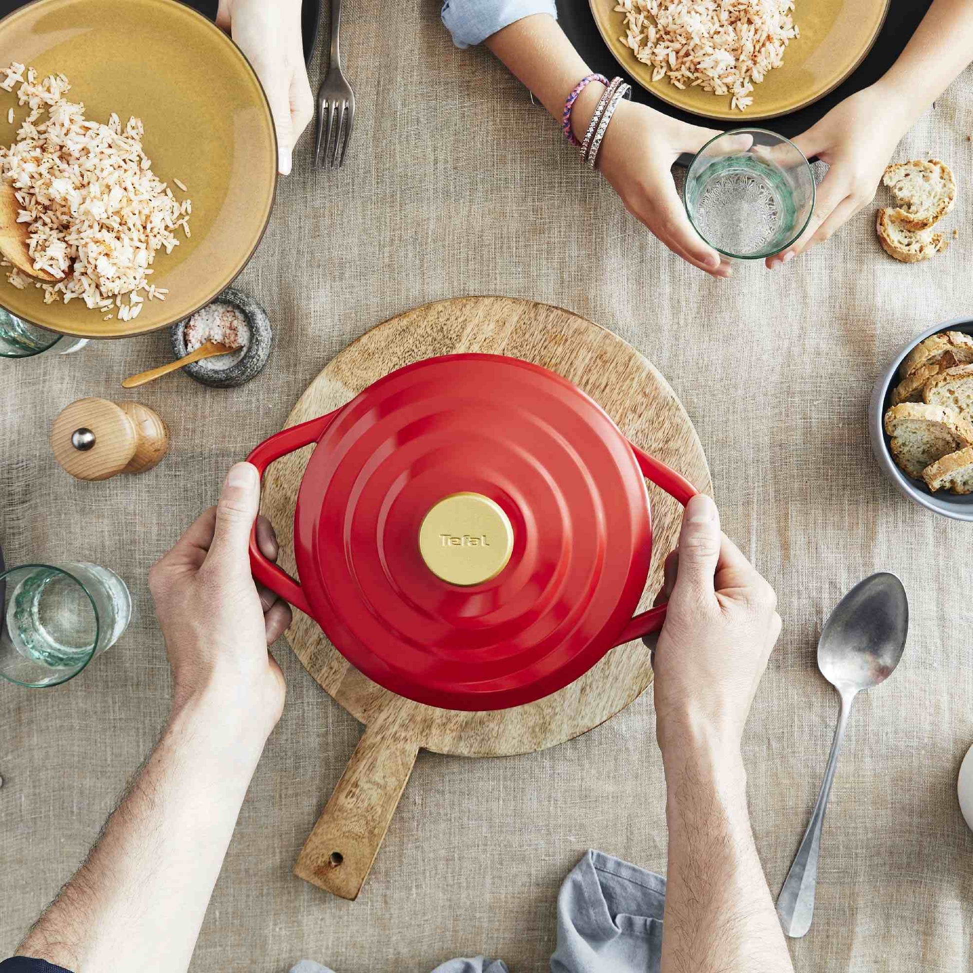 Olla Cocotte Air 20 cm6#Rojo