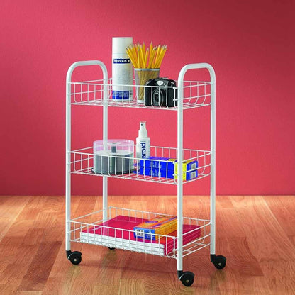 Organizador Cocina Metal Ruedas1#Blanco