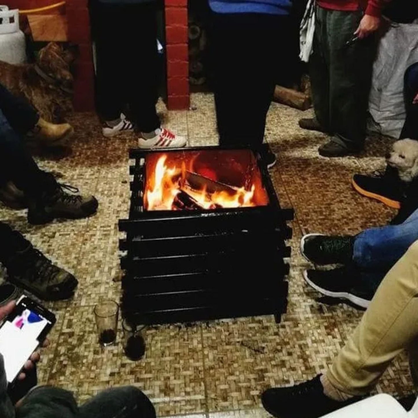 Fogón Brasero De Fierro Para Terraza5#Negro