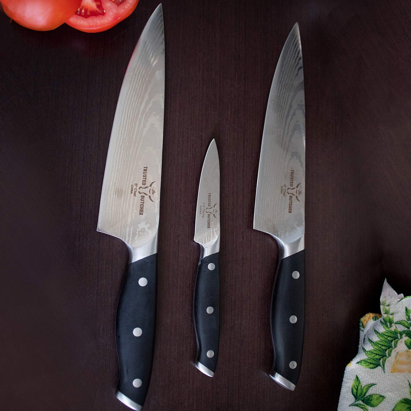 Set de Cuchillos Chef 4 Pzs3#Acero