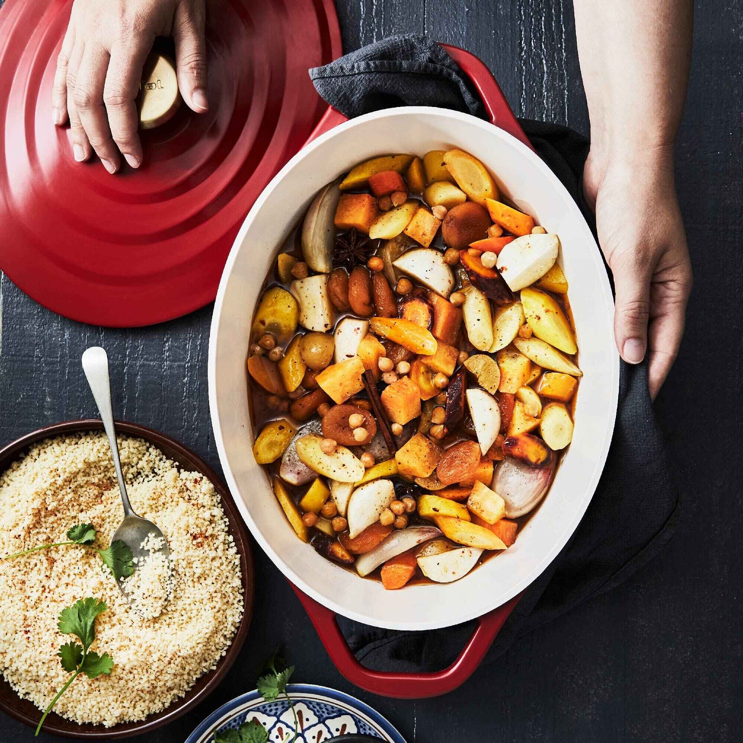 Olla Cocotte Ovalada Air 30x23 cm2#Rojo