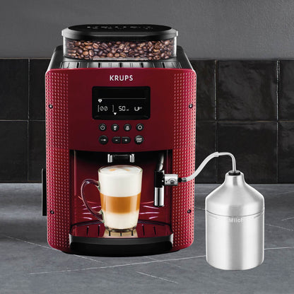 Cafetera Espresso Full Auto Display Roja + Lechero1#Rojo
