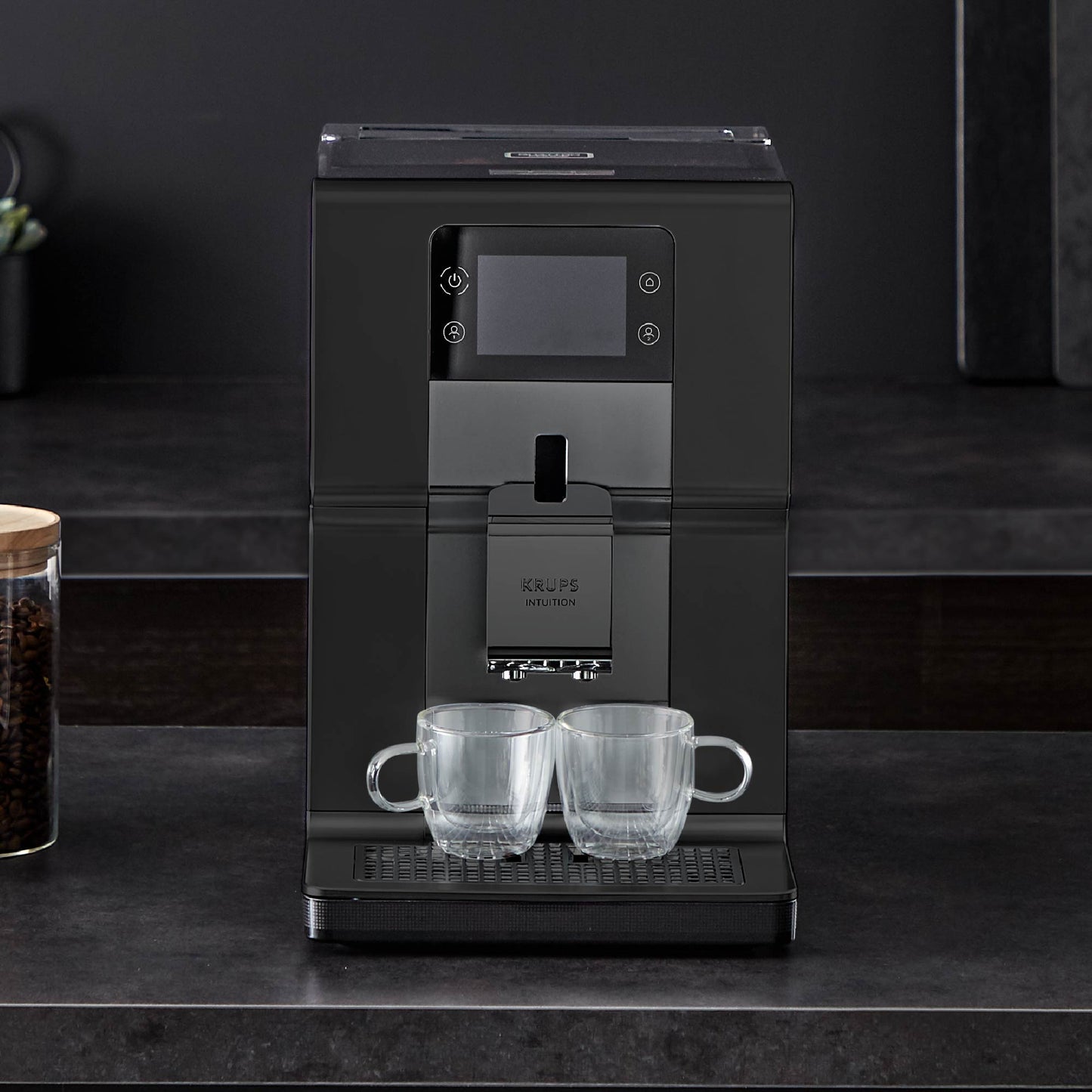 Cafetera Espresso Intuition Preference Touch + Lechero4#Negro