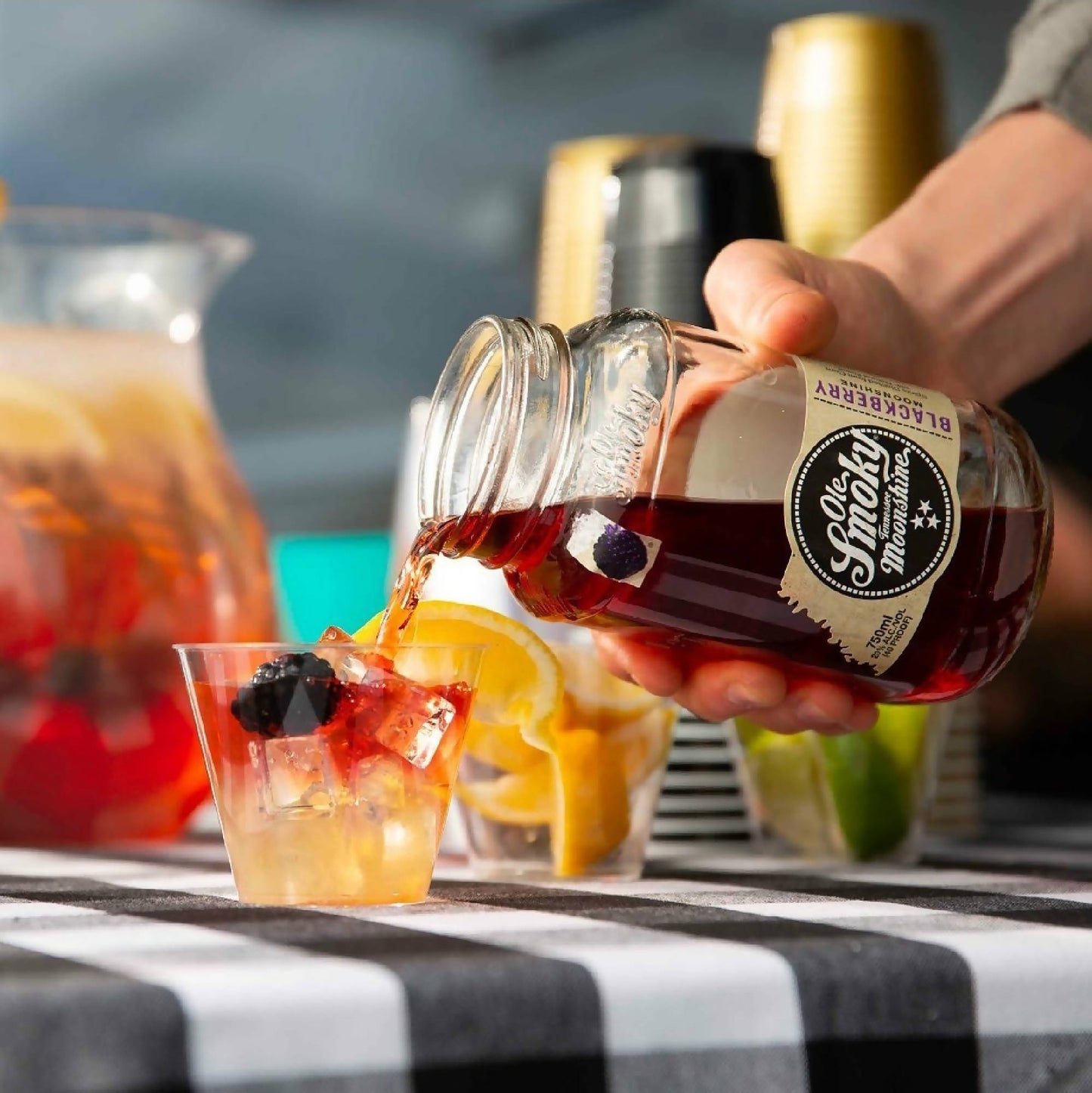 Ole Smoky Whiskey Blackberry 750 ml2#Sin color