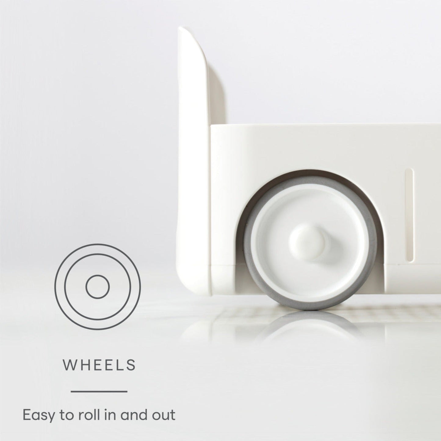 Organizador con Ruedas Para Productos De Limpieza Grande6#Blanco