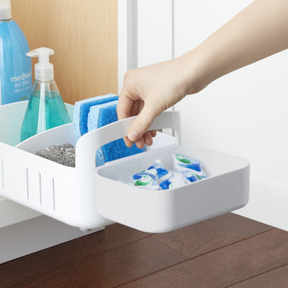 Organizador con Ruedas Para Productos De Limpieza Grande5#Blanco