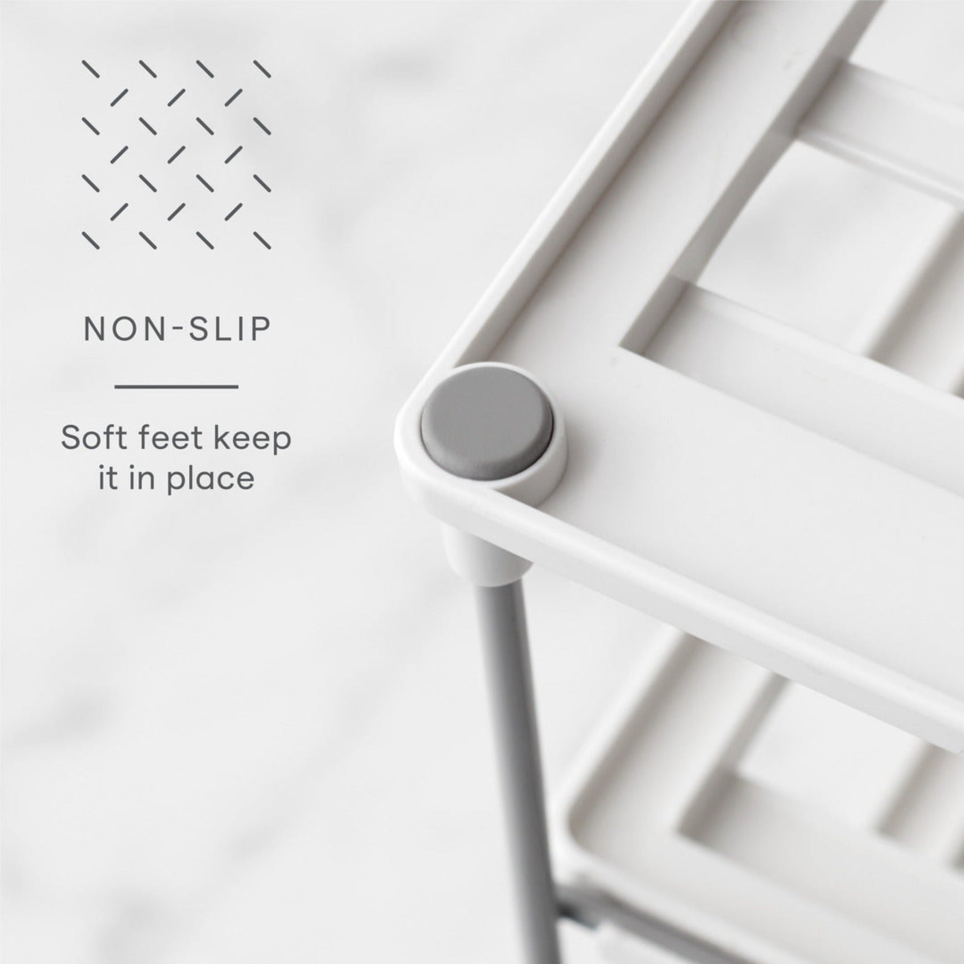 Organizador De Botellas 2 Niveles Grande4#Blanco