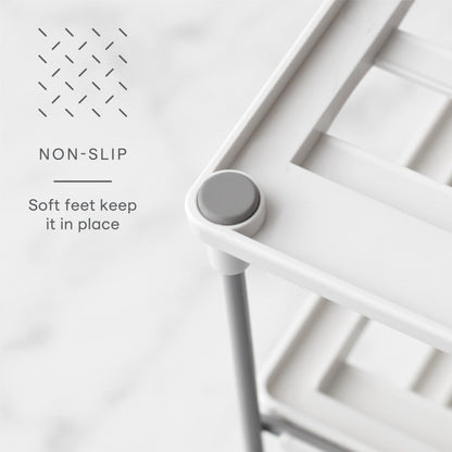 Organizador De Botellas 2 Niveles Grande4#Blanco