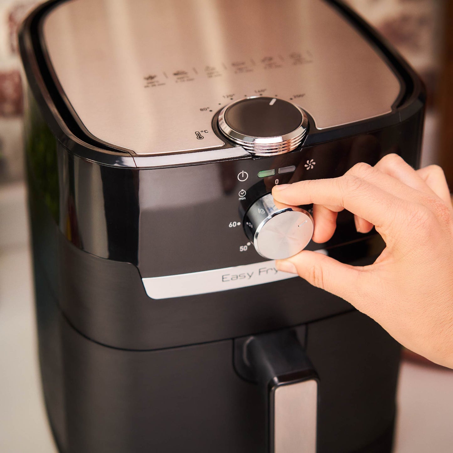 Freidora de Aire Easy Fry & Grill Mecánica 4.2 Lts5#Negro