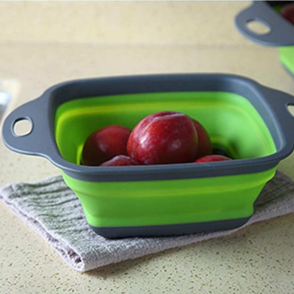 Pack 2 Coladores Escurridor Rectangular2#Verde