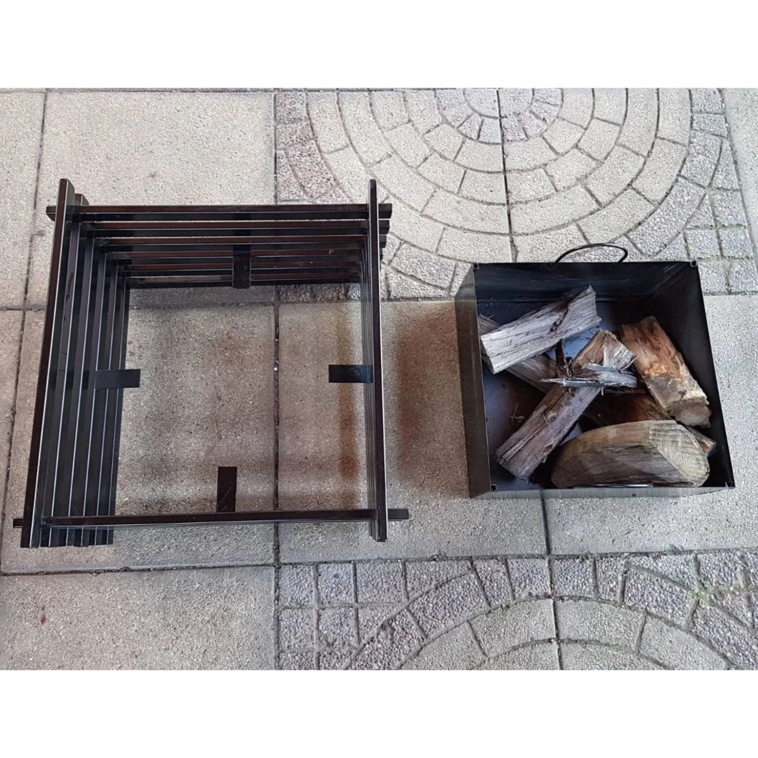 Fogón Brasero De Fierro Para Terraza3#Negro