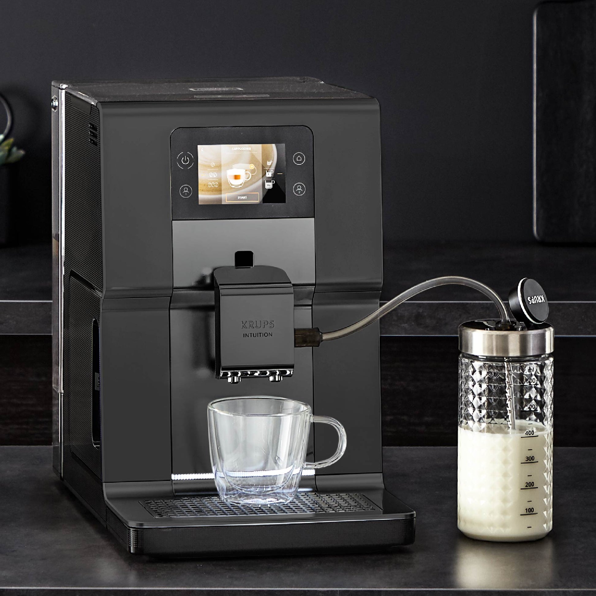 Cafetera Espresso Intuition Preference Touch + Lechero1#Negro