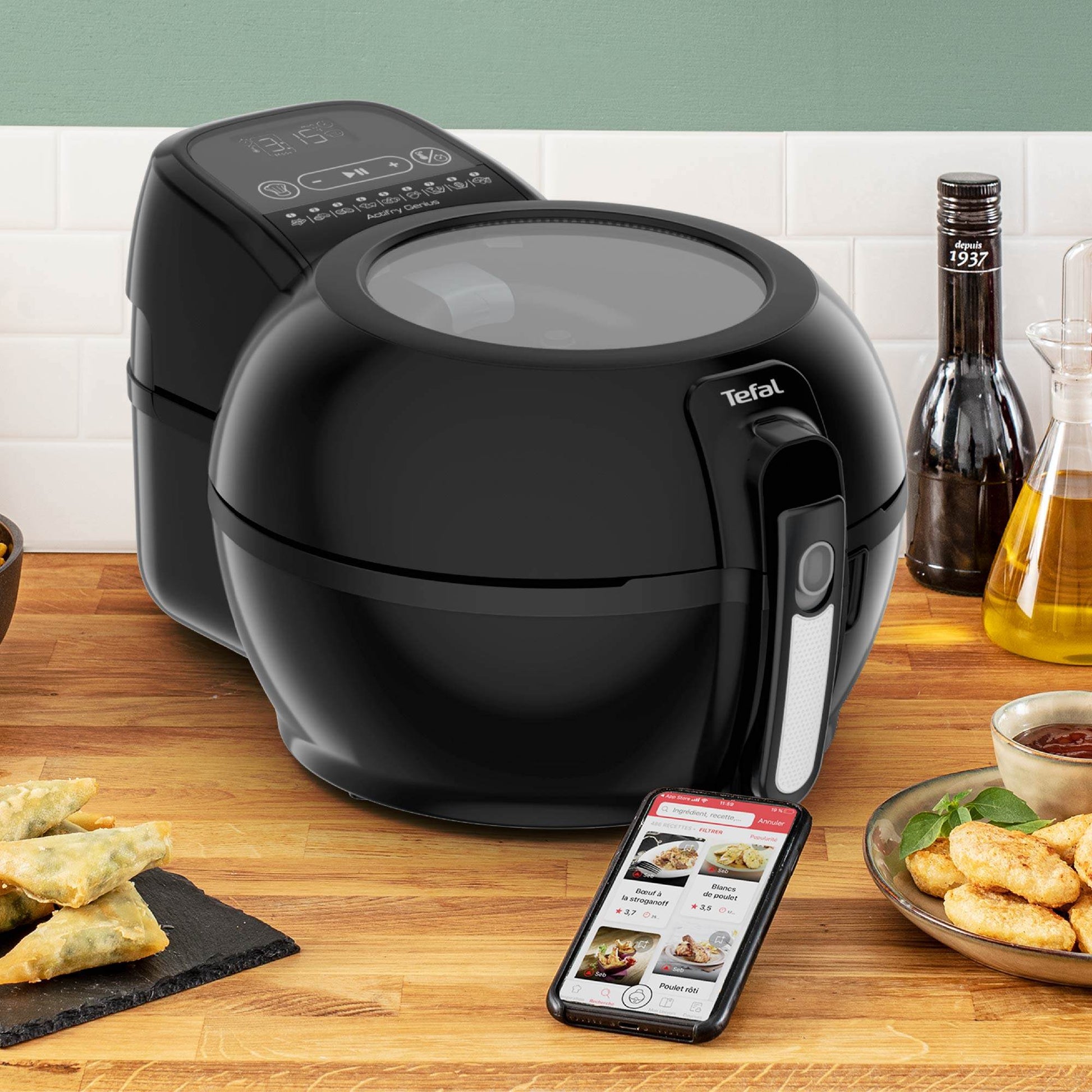 Freidora de Aire Actifry Genius+ 1.2 kg4#Negro