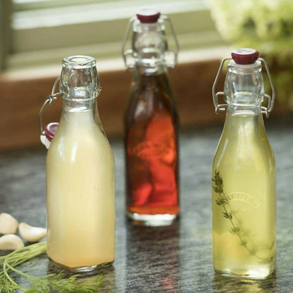 Botella Tapa Roja con Cierre Clip 0.25 Lts2#Sin color