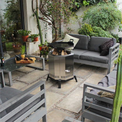 Brasero Sin Humo 6#Gris Plata