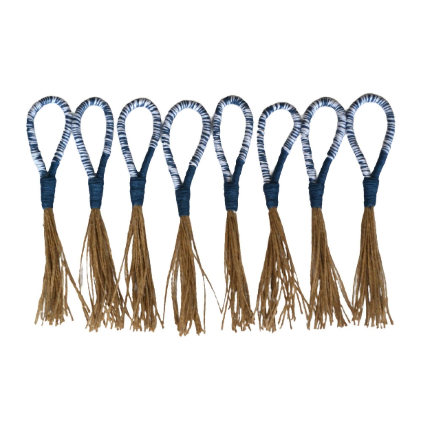 Set 8 Servilleteros Marino Embarrilado3#Azul