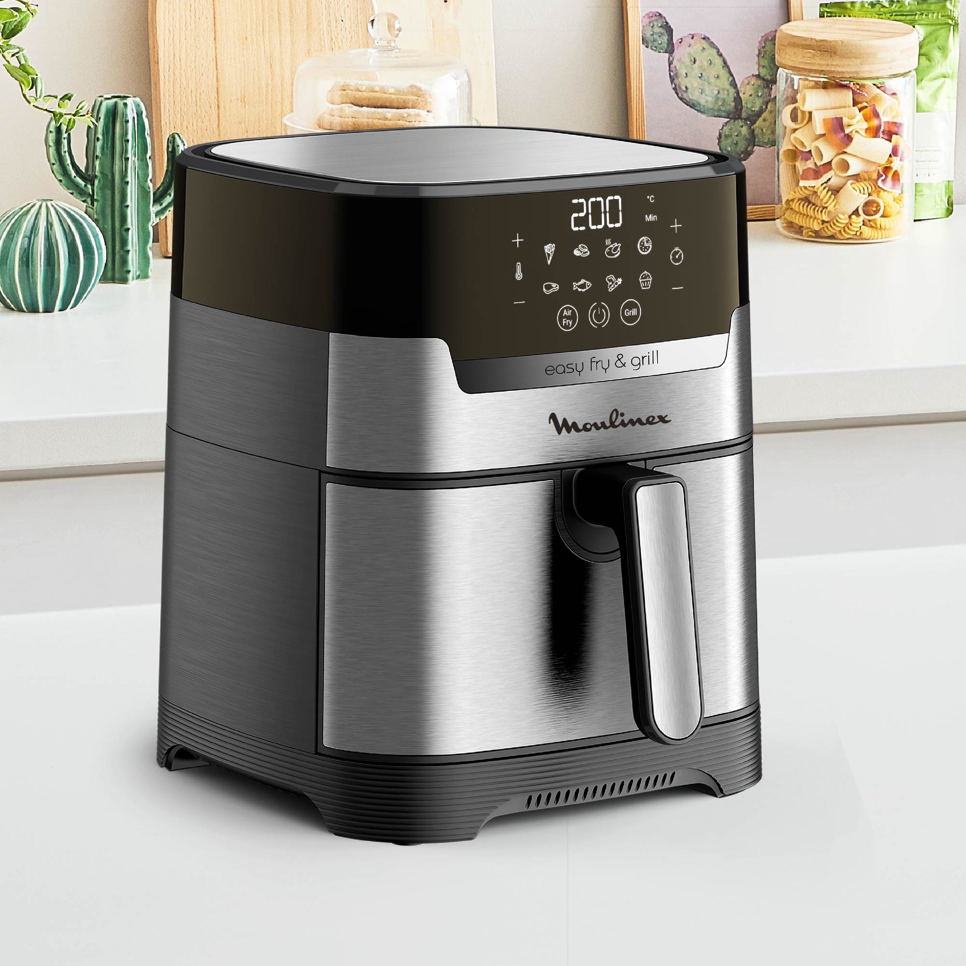 Freidora de Aire Easy Fry & Grill Digital 4.2 Lts4#Acero