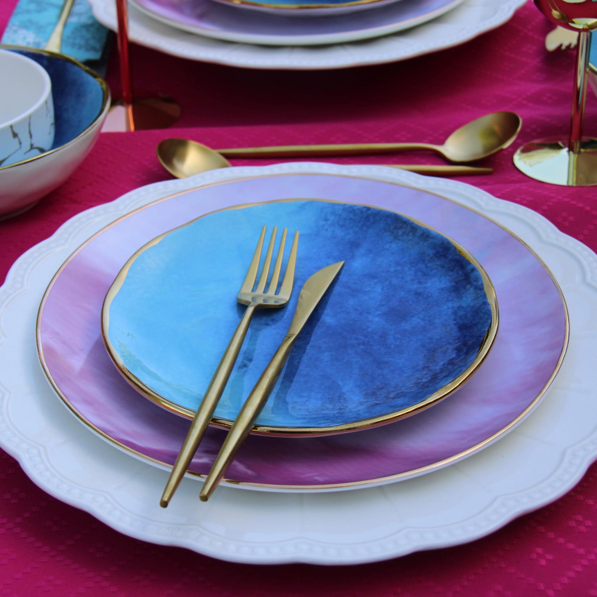 Set Cubiertos Portugal Doré2#Dorado
