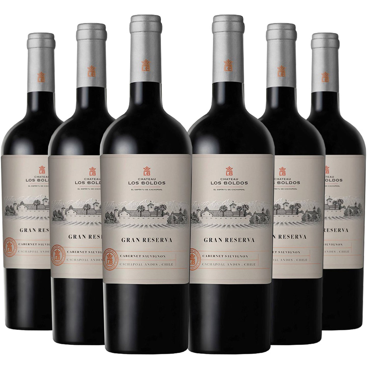 6 Vinos Los Boldos Gran Reserva Cabernet Sauvignon2#Sin Color