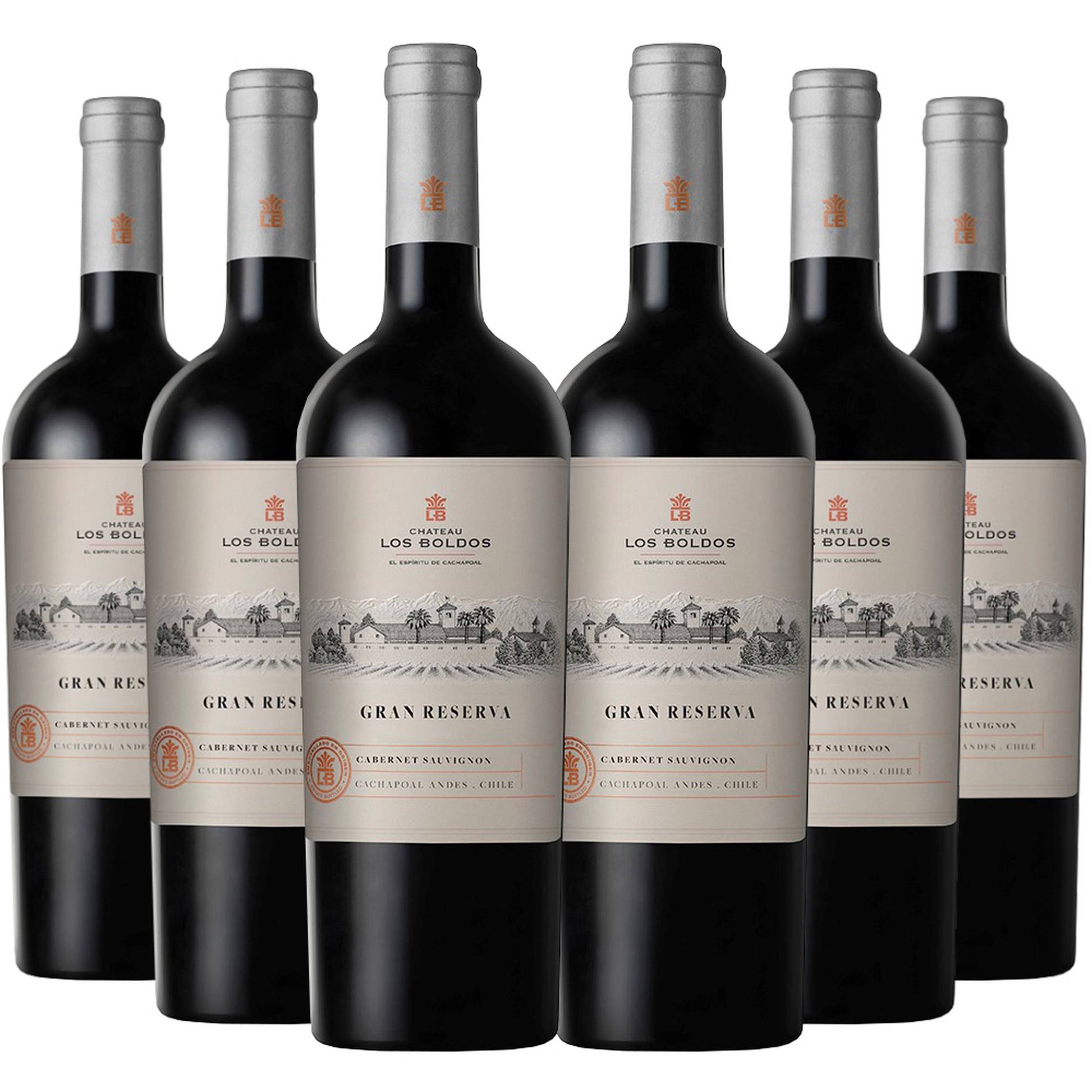 6 Vinos Los Boldos Gran Reserva Cabernet Sauvignon2#Sin Color