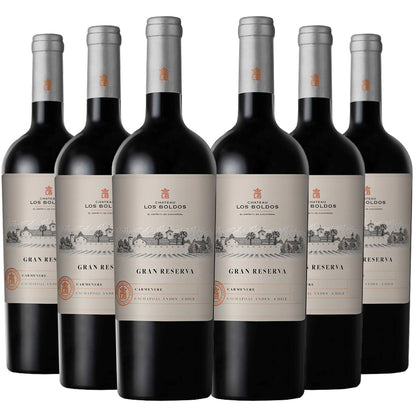 6 Vinos Los Boldos Gran Reserva Carmenere2#Sin color