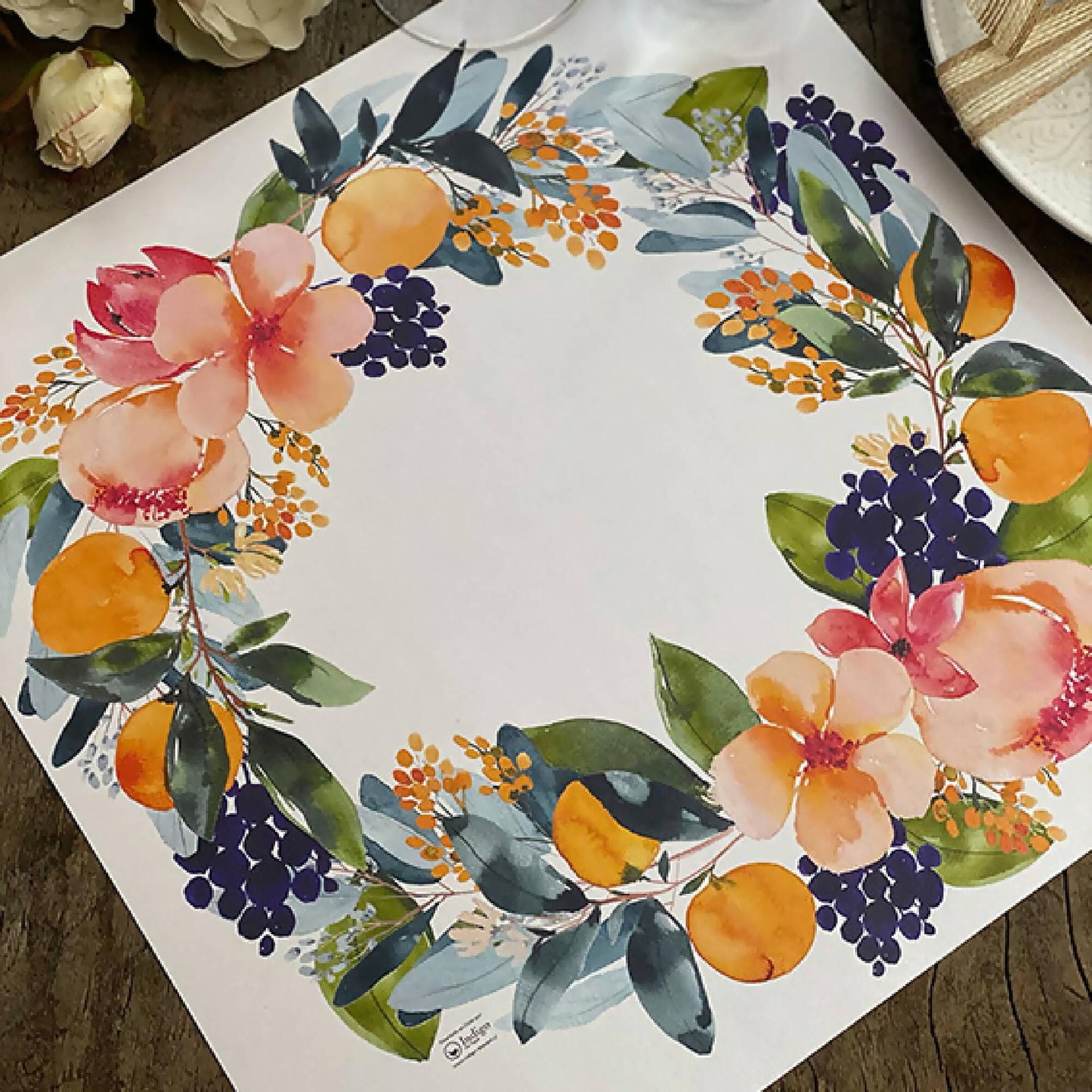 Plato Base Damascos1#Multicolor