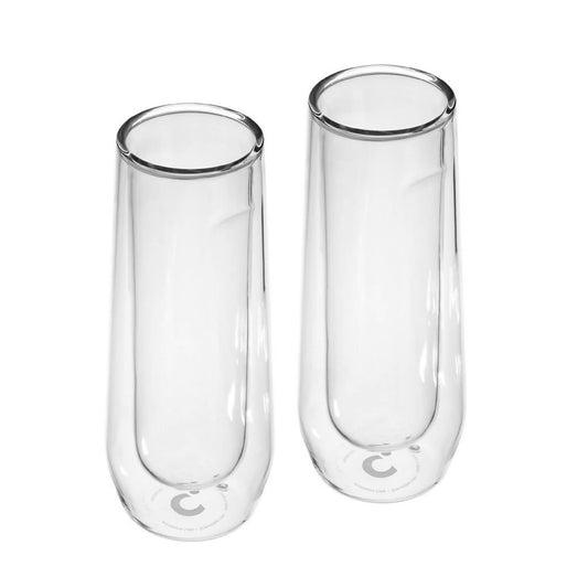 Copa Vidrio Glass Flute 200 ml Pack 2 unds1#Sin color