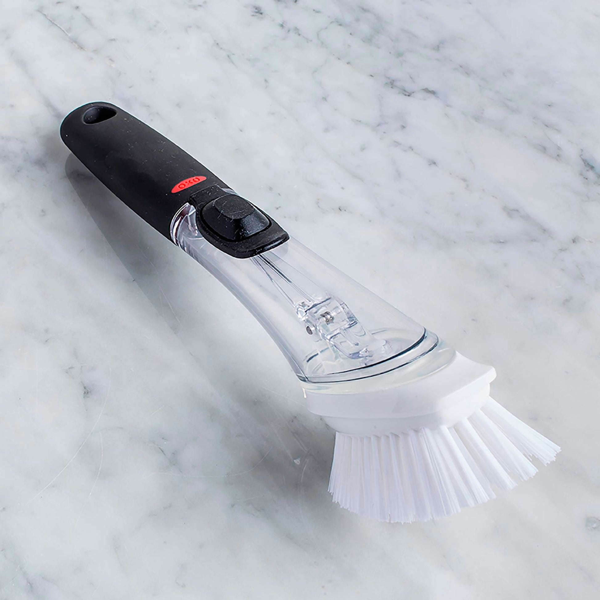 Escobilla Lavaloza Con Dispensador y Base1#Negro