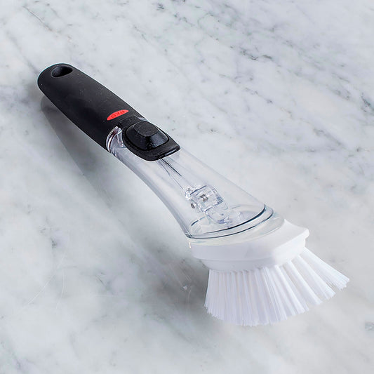 Escobilla Lavaloza Con Dispensador y Base1#Negro