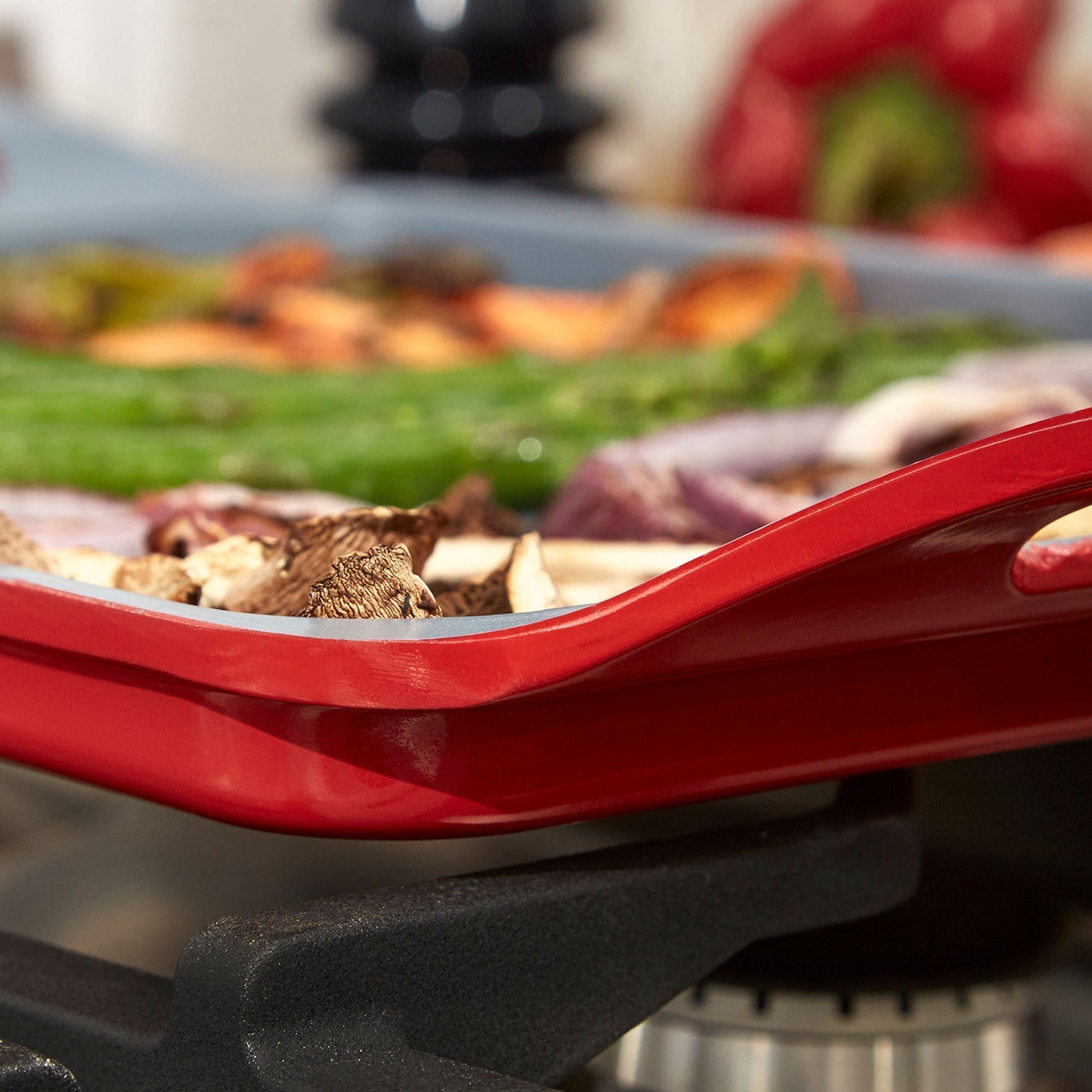 Plancha Asadora Ecofundis8#Rojo