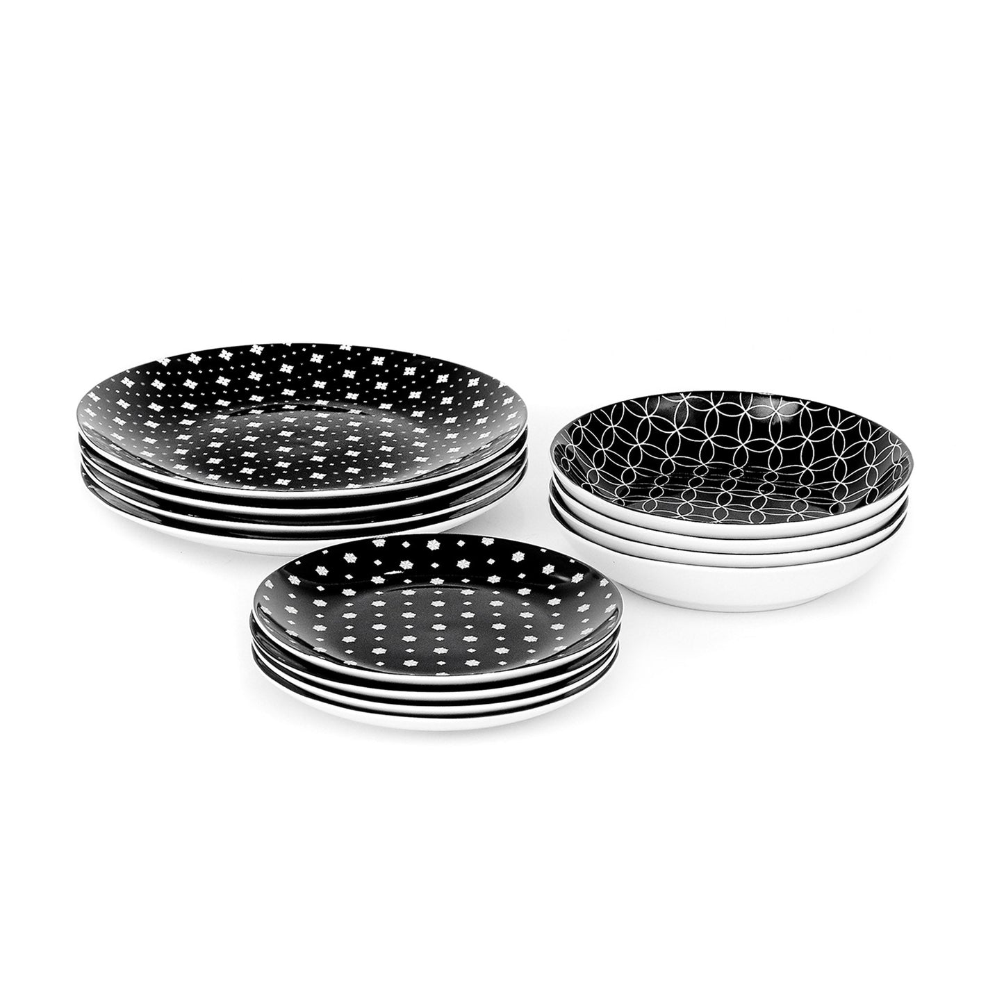 Set Vajilla Blayk 12 Pzs5#Negro