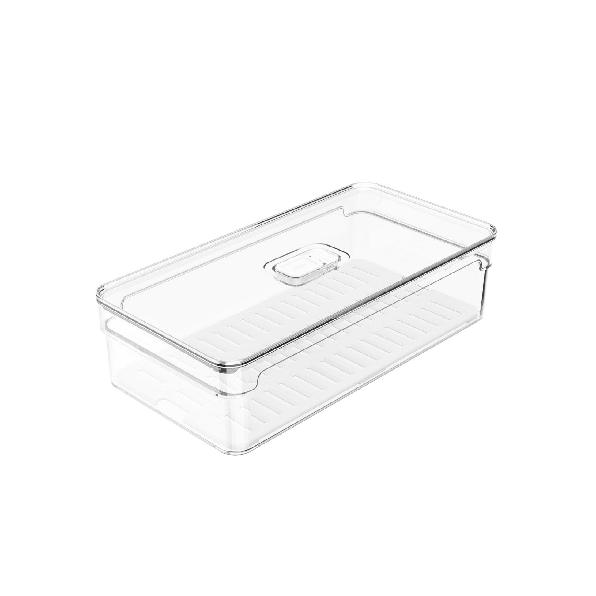 Organizador de Refrigerador Clear Fresh Con Tapa 30 x 15 x 7 cm3#Sin color