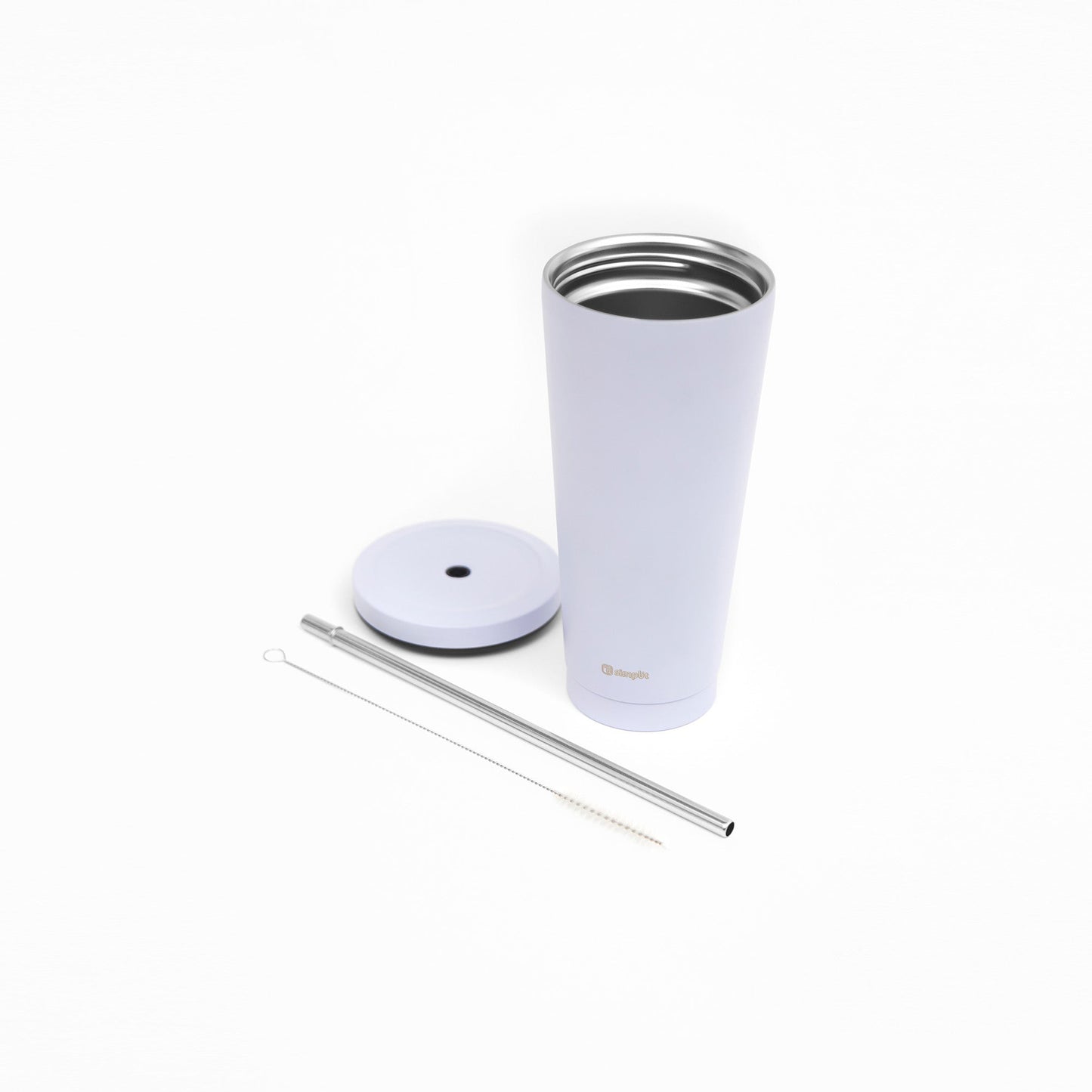 Vaso Térmico Tumbler 750ml Tapa y Bombilla9#Morado