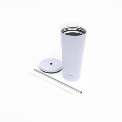 Vaso Térmico Tumbler 750ml Tapa y Bombilla9#Morado