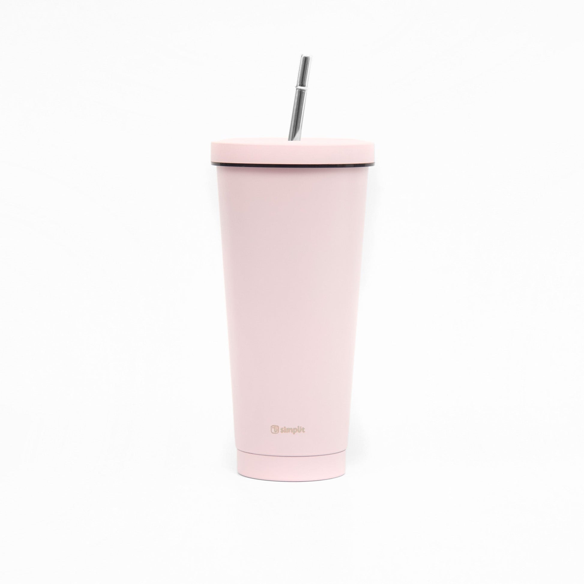 Vaso Térmico Tumbler 750ml Tapa y Bombilla5#Rosado