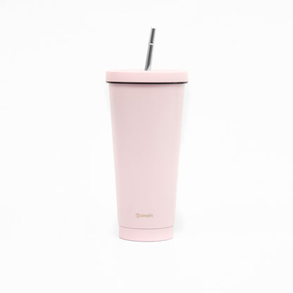 Vaso Térmico Tumbler 750ml Tapa y Bombilla5#Rosado
