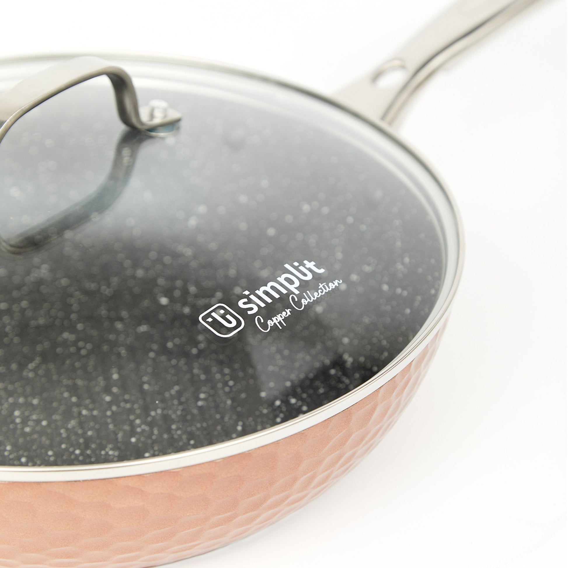 Sartén Antiadherente Tapa 28 cm Copper4#Cobre